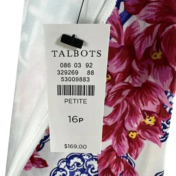 Tablots NWT 16p Mosaic Floral Sateen Fit & Flare Dress Cottagecore MSRP 169.00 - Picture 15 of 16